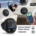 Car Boat Stereo Receiver Waterproof Bluetooth Digital MP3 Sauna Audio Player FM