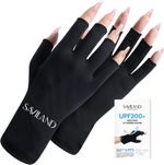 Saviland UV Gloves for Gel Nails - UPF200+ High-tech Protection Manicures, Anti