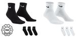 Nike Ankle Socks Men Women Lightweight Cotton Cushion Sports Socks 3-12 Pairs