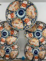 Arita Ware Floral Design Covered Rice Bowls Set of 5