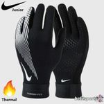 NIKE KIDS ACADEMY GLOVES BLACK GRIP WINTER THERMA FIT FOOTBALL JUNIOR YOUTHS