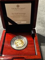 The Royal Mint 2023 King Charles III Coronation Half Sovereign Proof 0915