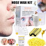 Painless Nose Ear Hair Removal Wax Kit Protect Mustache + 20 Nasal Waxing Stick