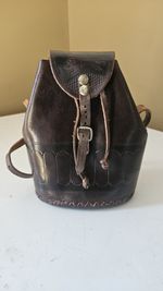 Vintage Handmade Leather Purse From Kenya South Africa 