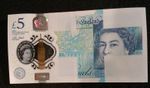 AA..*ENGLAND*,£FIVE POUND MISPRINT, ERROR, POLYMER UK,UNC