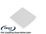 PVC Cladding White Rock Premium Satin Wall Panels - 8ft x 4ft x 2mm