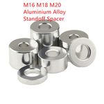 M16 M18 M20 Aluminium Stand Off Standoff Spacer Bonnet OD 30mm Round Spacer