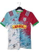 Adidas Harlequins Rugby Union Signed Shirt 150 Years Anniversary