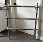 Chrome Wall Mounted 3-Bar Towel Rack, Traditional Style, Metal, 80cm