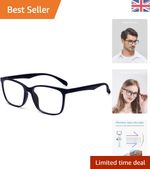 Trendy Anti-Blue Light Glasses for Stylish Adults - Square Full-Rim Design