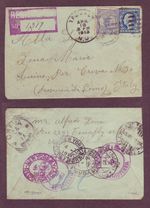 F1 REG on NJ to ITALY 1913 Cover - SCARCE to FOREIGN DESTINATION + GREAT MARKS !