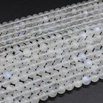 Rainbow Moonstone Round Beads Grade AA - 4mm, 6mm, 8mm, For Jewellery Making