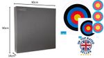 Avalon Archery Layered Foam Target Block With 10 x Paper Targets and Pins 90x90