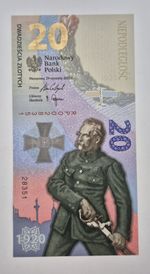 Polish Collector Banknote 20 Zlotych commemorative UNC  Battle of Warsaw  2020