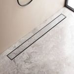 Linear Shower Drain Stainless Steel Wetroom Channel Gully Trap Waste 30-100cm