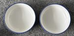 2 x Marks Spencer M&S dark blue  Tribeca Cereal / Soup / Dessert Dish Bowls.