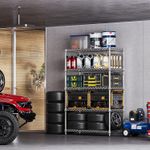 MZG 5 Tier Garage Shelving Heavy Duty Utility Storage Shelves Metal Rack 70.8"H