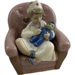 Vintage Nao Lladro Girl Playing Nurse Figurine Hand Painted Spain Daisa