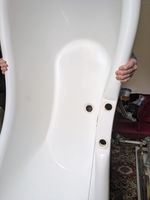 Roll Top Bath Free Standing, Fibreglass Chromed Feet