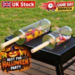 Rolling Grill Basket Cylinder BBQ Net Tube Grilling Meat Vegetable Cooking Cage※