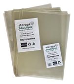 Photograph Protection Sleeves, Archive Standard, Acid Free, A4, 300 x 214 mm, 40