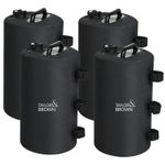 4x Canopy Gazebo Water Weight Bags Leg Weights for Pop Up Tent Canopies Black