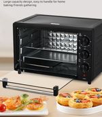 22L Electric Oven Grill Countertop Mini Toaster Pizza Oven W/ Temp Timer 1000W