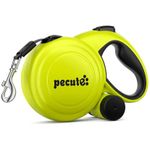 Retractable Dog Lead 10m with Bag Holder, Heavy Duty up to 50kg, 10M Tangle-Free