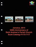 $3.50 Scott Value - 2014 JAMAICA Church 350 Years Andrew's scarcer CV MNH NH UMM