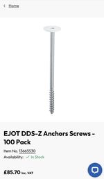 EJOT DDS-Z Anchors 175mm