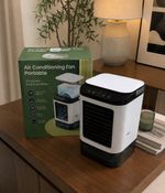 Air Conditioner Portable Fan Dual Spray 3-Speed Air AC Unit USB 24cmx16.5cm