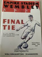 1939 FA CUP FINAL PORTSMOUTH V WOLVERHAMPTON WANDERERS @ WEMBLEY REPRODUCTION
