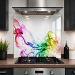 Printed Glass Kitchen Splashback 6mm Toughened Heat Resistant Hob Design No 2009