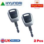 2Pcs For Hyundai Excavator Heavy Equipment Ignition Key Number. 21Q4-00090