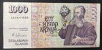 Iceland 1000 Kronur Banknote 05/22/2001 Pick-59