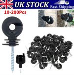 Electric Fence Screw In Ring Insulators For Wooden Post Fencing Wire Tape Rope