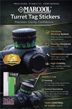 Marcool Scope Turret & Sidewheel Range Marker Stickers Zeroing Target Shooting 