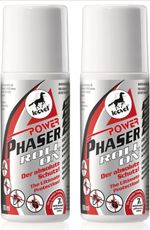 2 X Leovet Power Phaser Roll On For Horses Repellent For Horses Flies Ticks 75ml