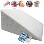 Wedge Pillow Large Acid Reflux Support Bed Back Cushion Foam 20"x18"x10"