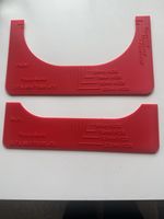 Cut And See Neckline Templates SET Of 2 Knitting And Dress Making Made In UK