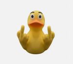 Funny Middle Finger Duck,Unique Middle Finger Rubber Ducks Figurines Prank Gifts