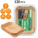 120x Air Fryer Paper Liners Disposable Non Stick Baking Parchment for Ninja