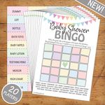 Baby Shower Bingo - Neutral Unisex/Boy/Girl - 20 Players - Perfect Party Game!