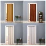 Folding Door Natural Pine Effect PVC Internal Accordion Concertina Sliding Door