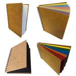 Eco  A3 A4 A5  SCRAPBOOK landscape portrait hardback kraft scrap book photo