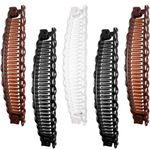 3X Large Banana Hair Clip Tort Twisted Long Fish Clip Comb Grip Women Long Hair