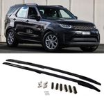 PAIR FOR LAND ROVER DISCOVERY 5 L462 ROOF RAILS RACK BARS ALUMINIUM BLACK 2017+