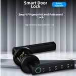 Remote Lock Electronic Digital Door Handles Biometric Door Lock  Home Security