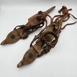 Vintage Dutch Wooden Ice Skates Batavus Friese Canal Skates Christmas Chalet Pro