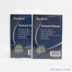 Pro Safe Postcard Soft Sleeves 2 Pack 100ct Ultra Clear Free Shipping